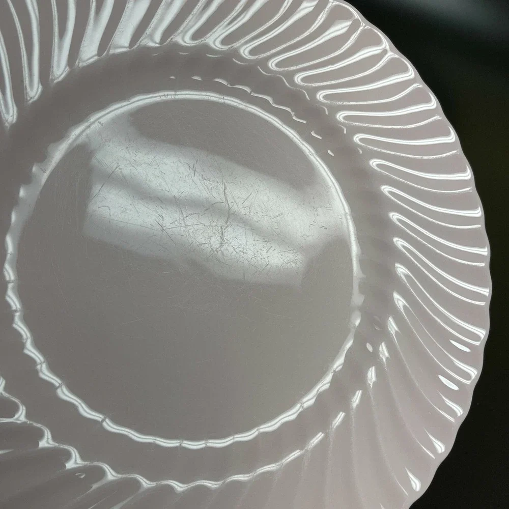 Minton Dinner Plates‎ Swirl Edge Pink 10 3/4